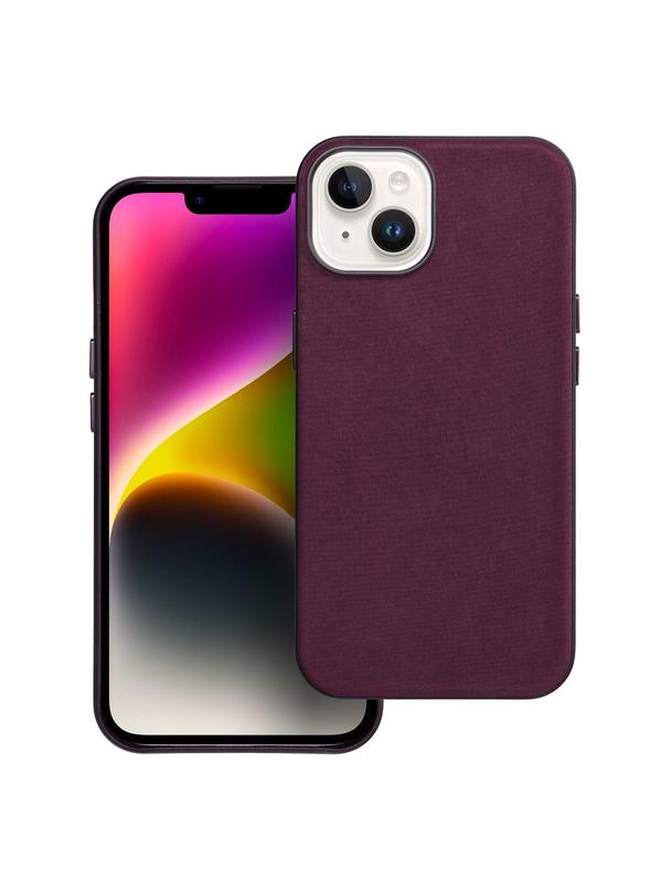 Futerał WOVEN MAG COVER kompatybilny z MagSafe do IPHONE 14 burgundowy