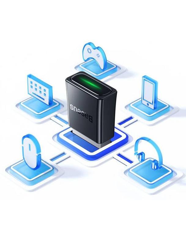 BASEUS adapter bluetooth USB A BA07 czarny
