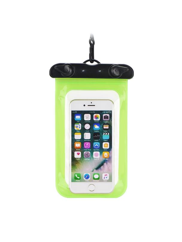 Etui na telefon uniwersalne wodoodporne z plastikowym zamknięciem zielone
