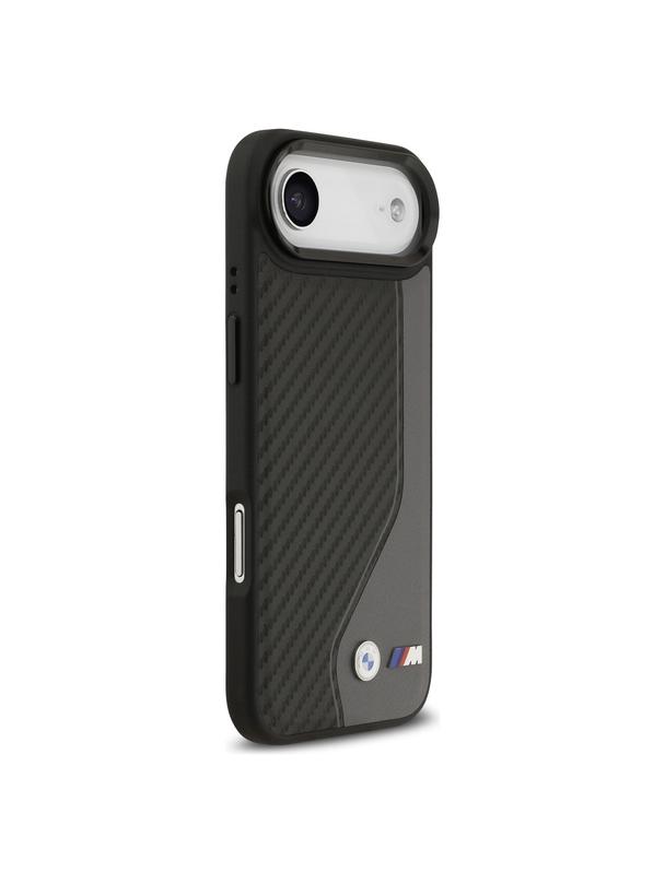 BMW futerał do IPHONE 17 Air kompatybilny z MagSafe BMHMP17M25PCCSCAK (PU Carbon Logo) anthracite