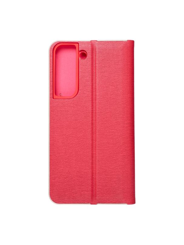 Kabura LUNA Book Gold do SAMSUNG S22 czerwony