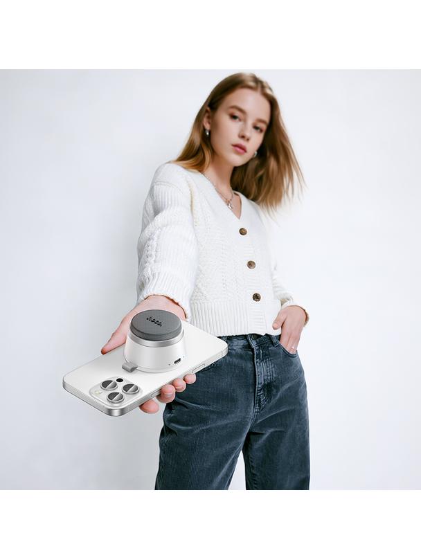 Głośnik bluetooth 8W 3h Hoco z wbudowanym magnesem HC43 biały