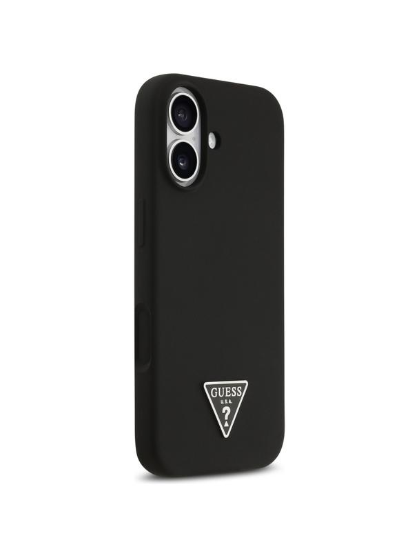 GUESS futerał do IPHONE 17 kompatybilny z MagSafe GUHMP17SSCTRLMK (Silicone W/ Triangle Logo) czarny