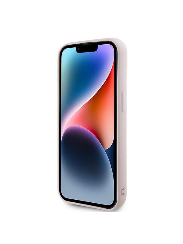 KARL LAGERFELD futerał do IPHONE 15 KLHCP15S3DMBKCP (3D Logo Glitter) różowy