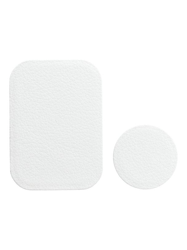 Blaszki do uchwytu magnetycznego skórzane białe