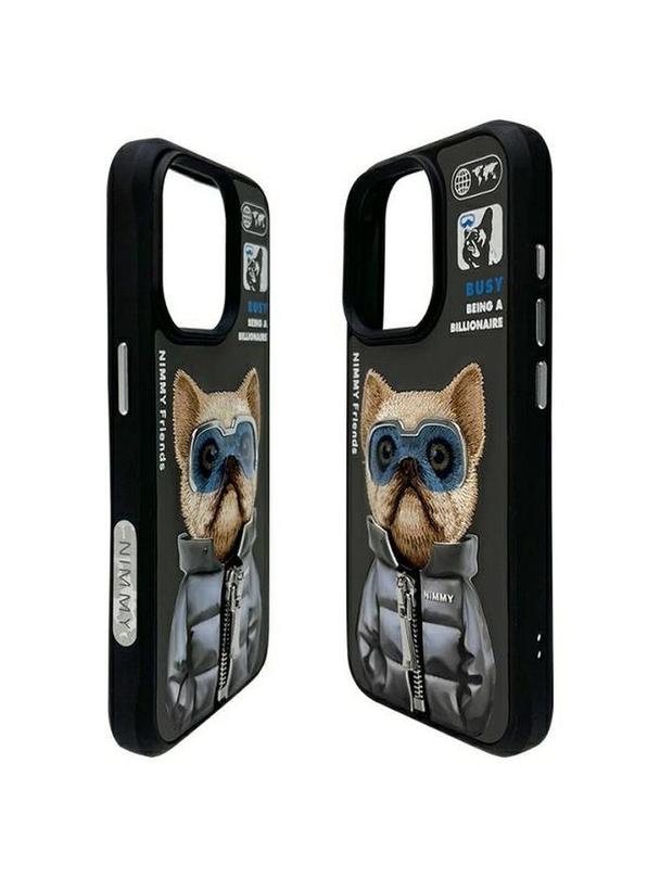 NIMMY futerał COOL&CUTE 2.0 Dog do IPHONE 15 Pro Max czarny