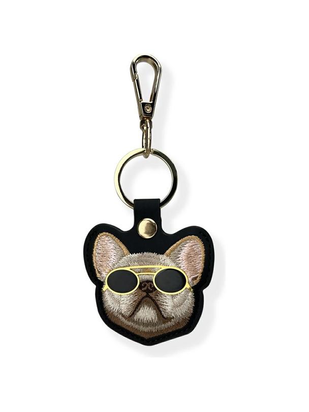 NIMMY etui na lokalizator / brelok GLASSES COOL DOG czarny