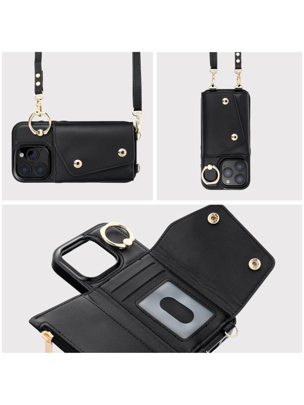 Futerał portfel WONDER dla IPHONE 16 czarny