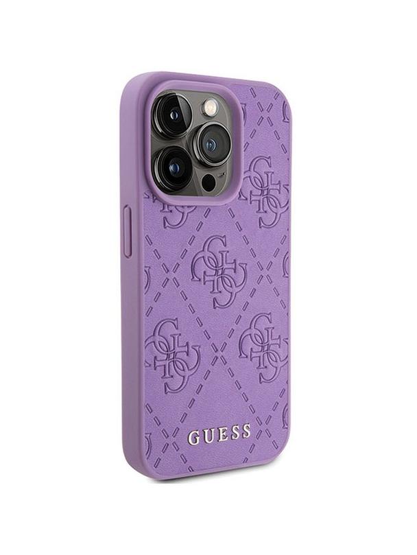 GUESS futerał do IPHONE 15 Pro Max GUHCP15XP4EPMU (Quilted 4G Classic) jasny fiolet