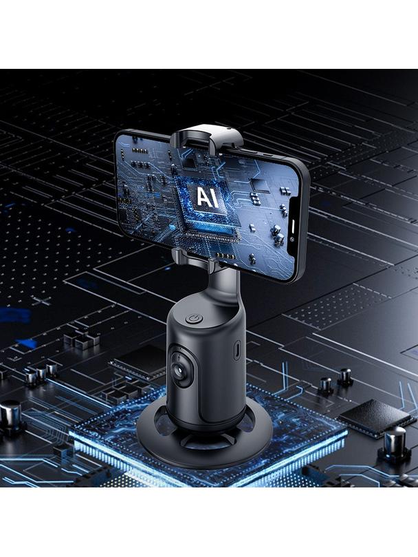 Uchwyt biurkowy z inteligentnym rozpoznawaniem twarzy i gestów P1 czarny