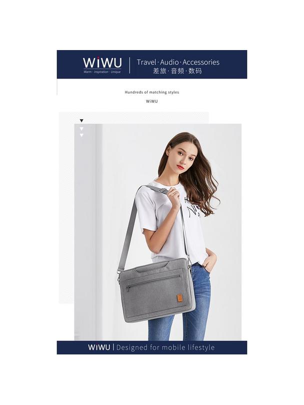 WiWU - Wodoodporna torba na laptopa 14" Pioneer Pro - szara