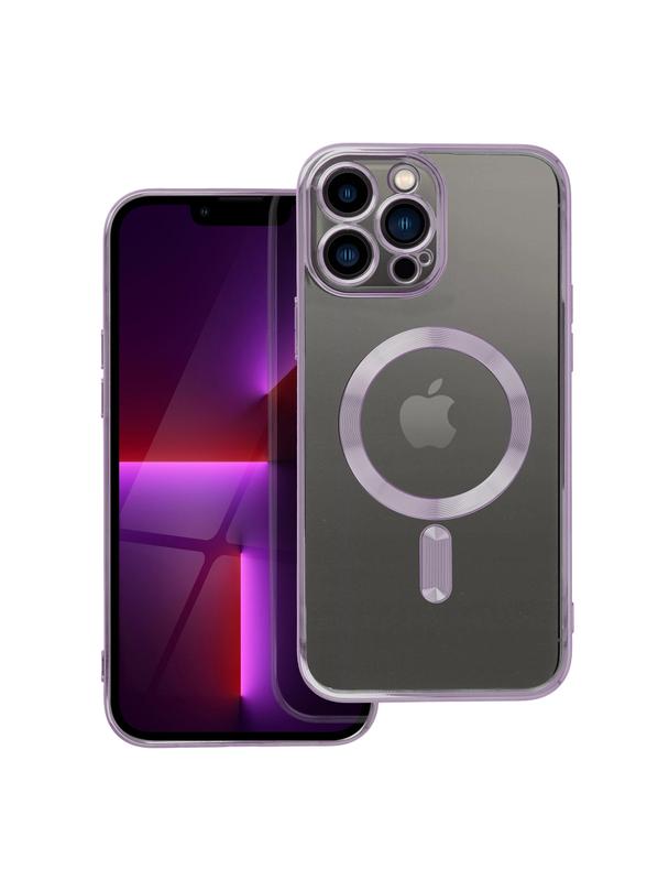 Futerał ELECTRO MAG COVER kompatybilny z MagSafe do IPHONE 13 Pro Max fioletowy