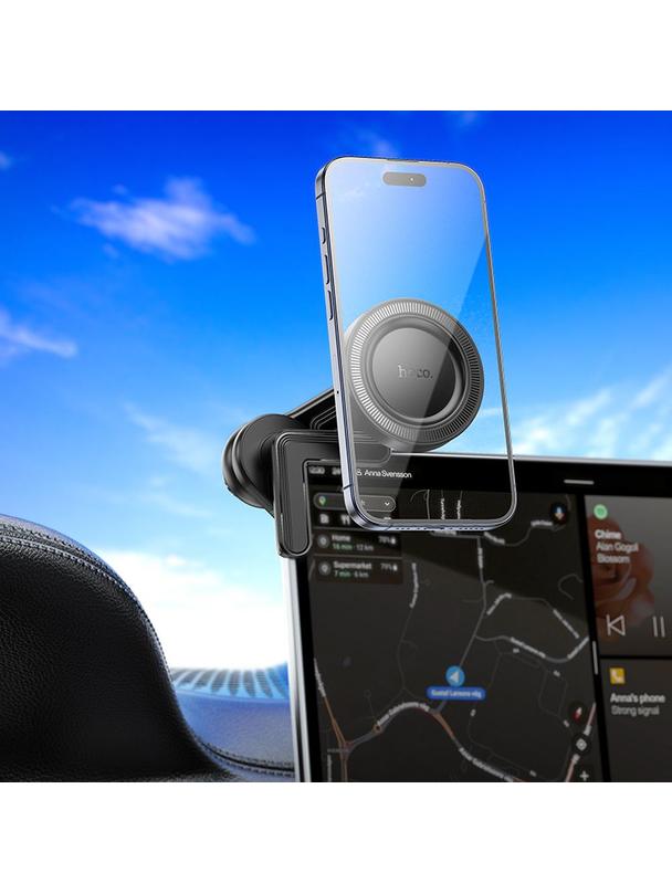 Uchwyt na telefon do samochodu magnetyczny Hoco do deski H57 czarny