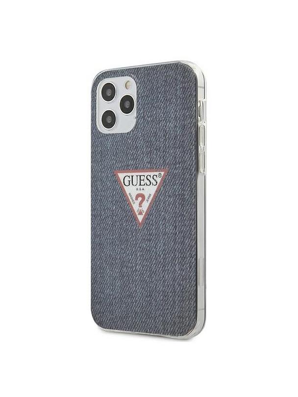 GUESS futerał do IPHONE 12 / 12 Pro GUHCP12MPCUJULDB (Kolekcja Jeans) granatowy