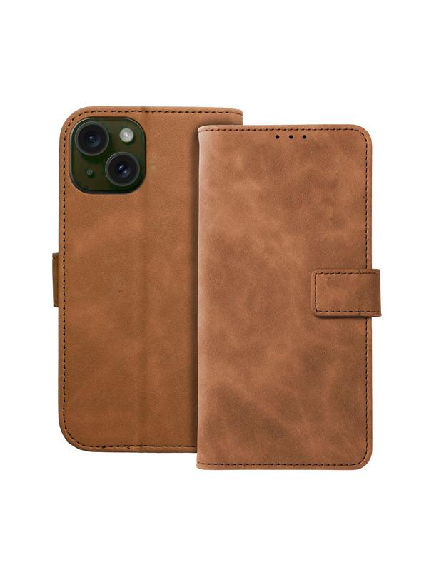 Kabura TENDER Book do IPHONE 15 brązowy
