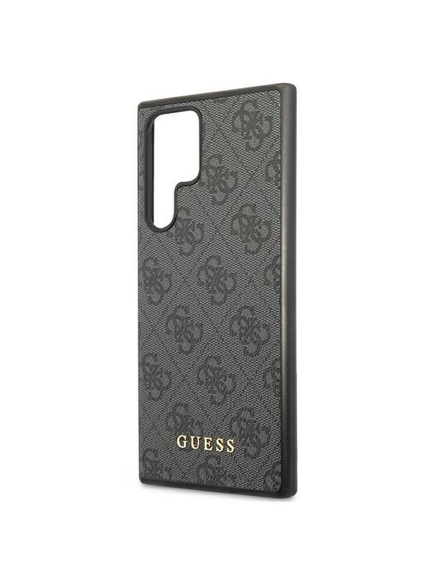 GUESS futerał do SAMSUNG S22 Ultra GUHCS22LG4GFGR (4G Metal Gold Logo) szary