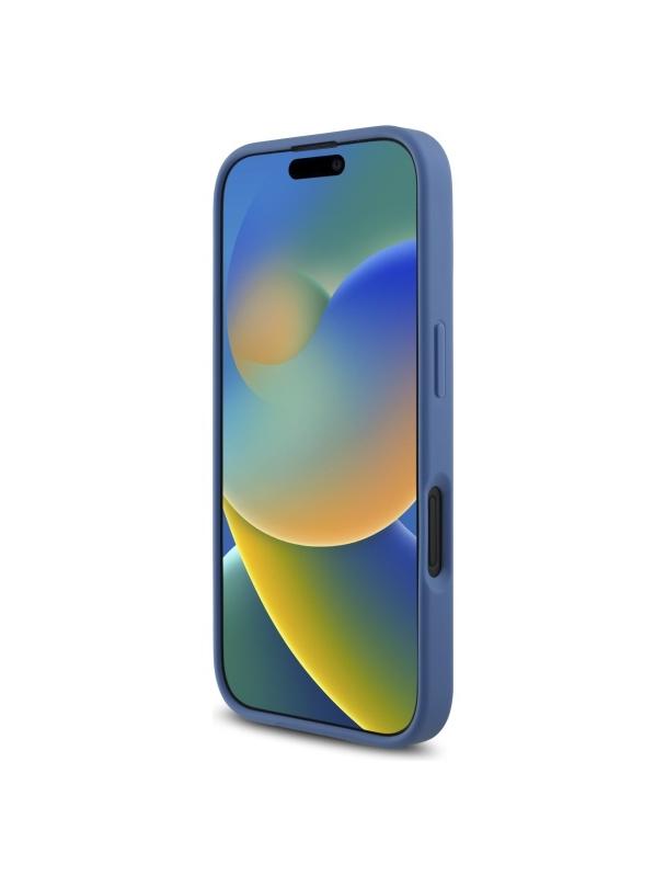 GUESS futerał do IPHONE 16 GUHCP16S4GMGBL (4G PU Big Logo) niebieski