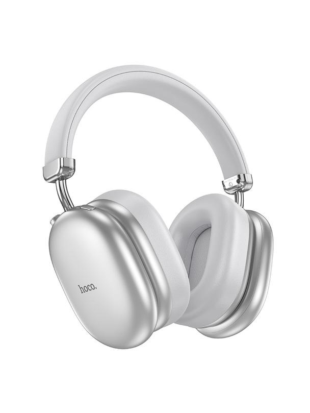 Słuchawki bezprzewodowe nauszne Hoco ANC W35 MAX srebrny