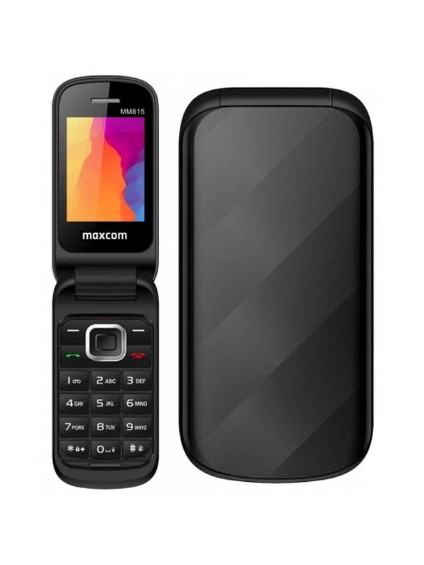 MAXCOM telefon dla seniora z klapką MM815 czarny