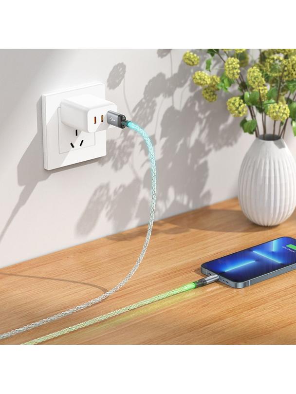 Kabel USB A do Lightning Hoco 2,4A 1 m U112 szary