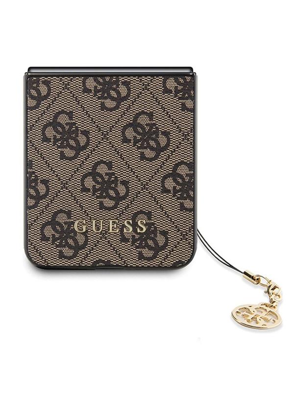 GUESS futerał do SAMSUNG Z Flip 5 GUHCZF5GF4GBR (4G Charm) brązowy