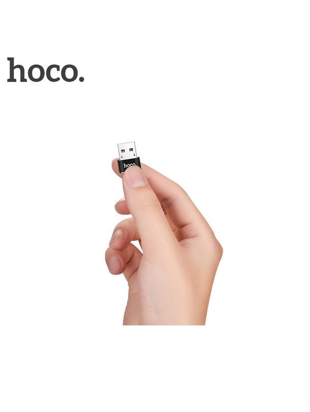 Adapter OTG USB A do USB C Hoco UA6 czarny