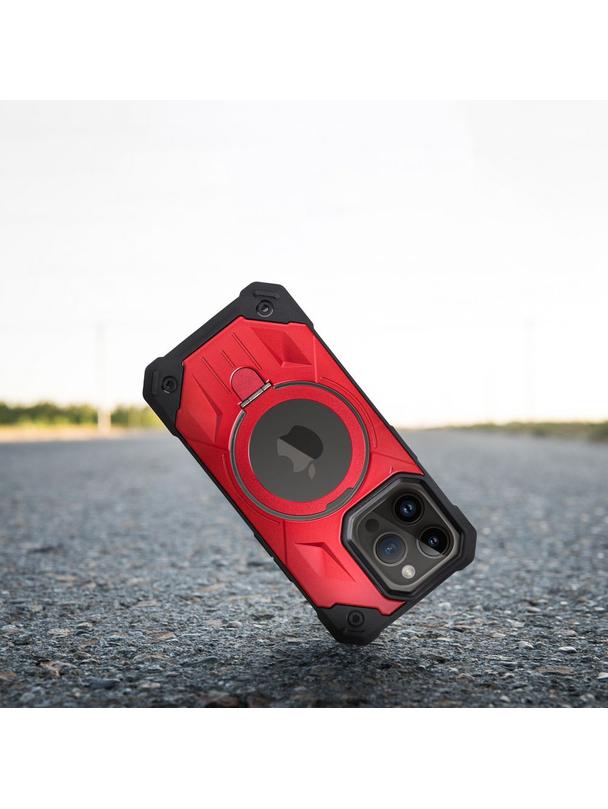 Futerał ARMOR MAG COVER kompatybilny z MagSafe do IPHONE 11 Pro Max czerwony