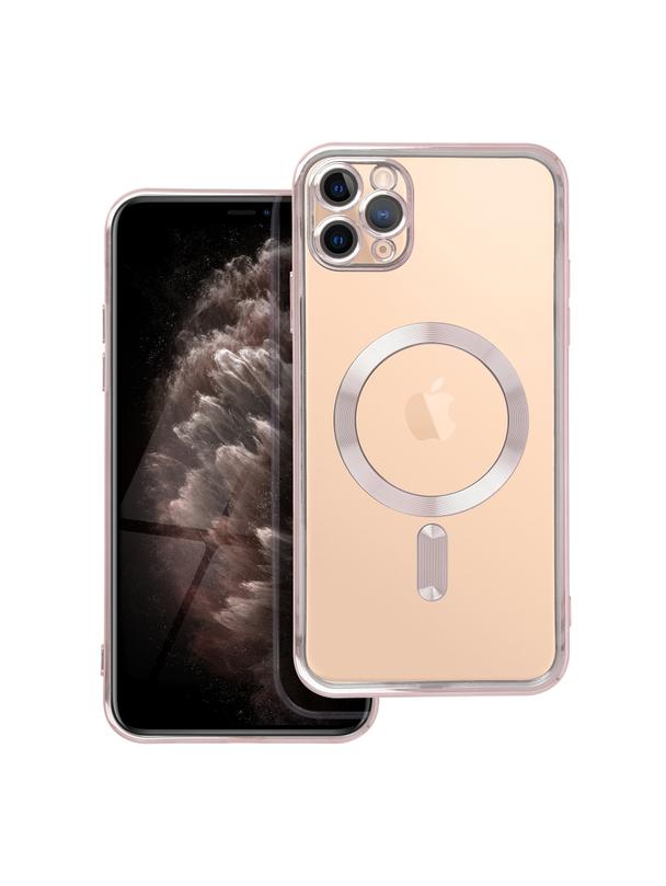 Futerał ELECTRO MAG COVER kompatybilny z MagSafe do IPHONE 11 Pro Max złoty róż
