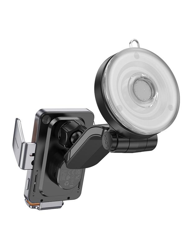 Uchwyt na telefon do samochodu indukcyjny Hoco 15 W do szyby / deski HW8 czarny