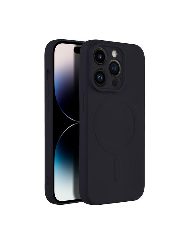 Futerał SILICONE MAG COVER kompatybilny z MagSafe do IPHONE 14 Pro czarny