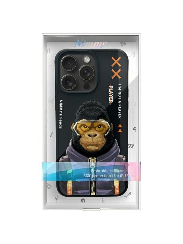 NIMMY futerał COOL&CUTE 2.0 Monkey do IPHONE 15 Pro Max czarny