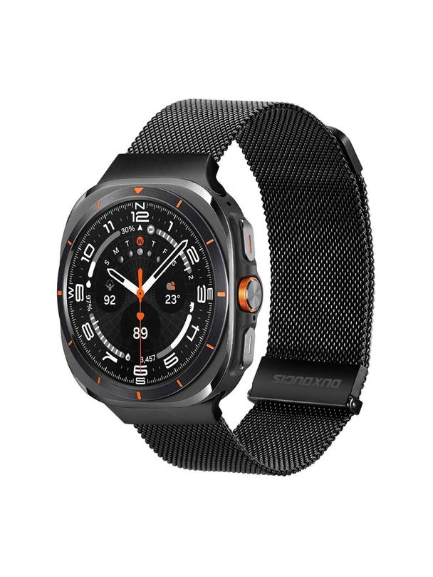 DUX DUCIS pasek MILANESE magnetyczny ze stali nierdzewnej 47 mm czarny