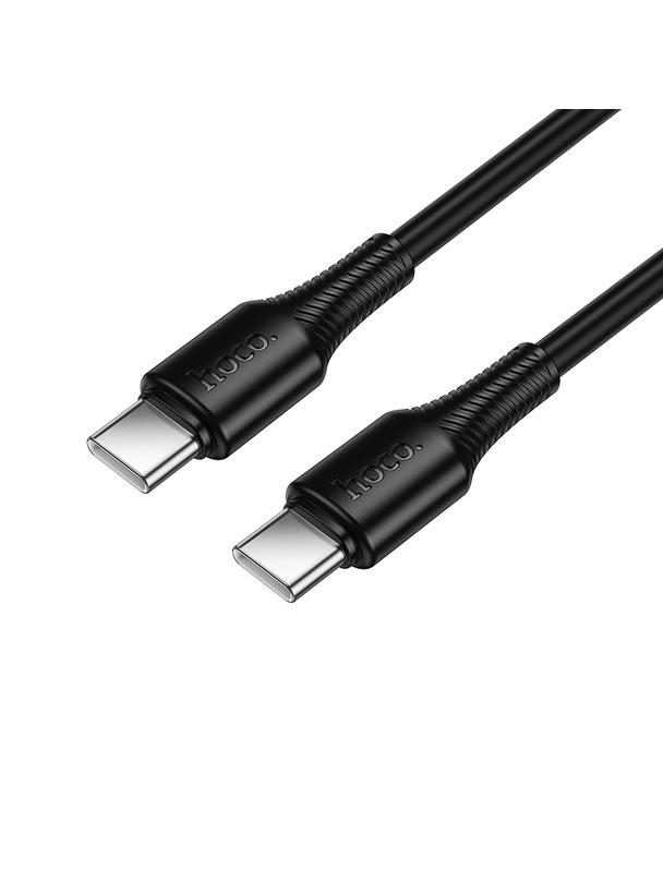 Kabel USB C do USB C Hoco 3A 60W 1 m X120 czarny