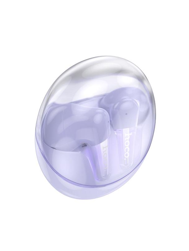 Słuchawki bezprzewodowe douszne Hoco TWS EW202 fioletowe