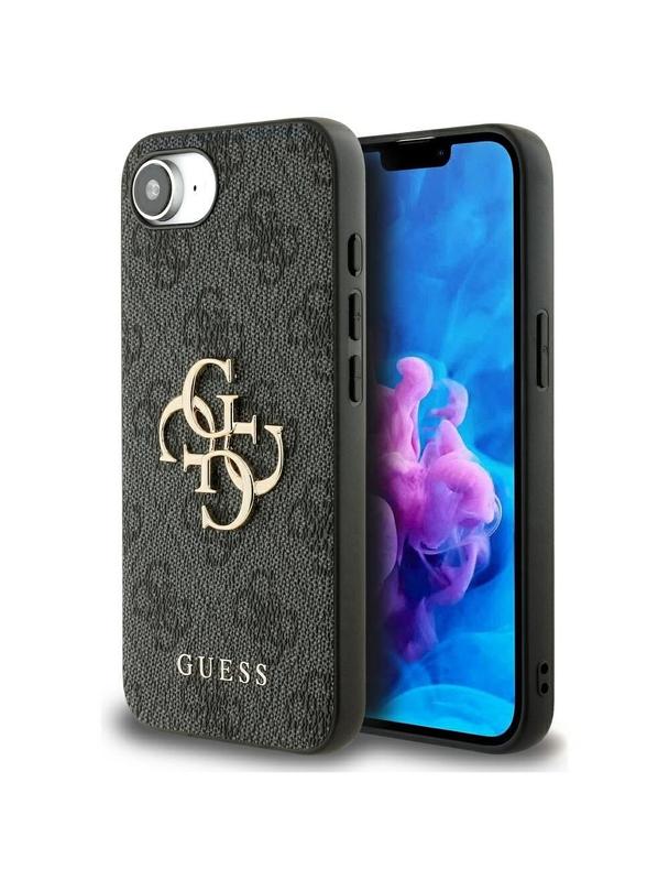 GUESS futerał do IPHONE 16e (SE 4 2025) GUHCPSE44GMGGR (4G PU Big Logo) czarny