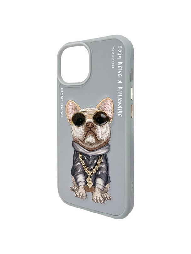 NIMMY futerał GLASSES COOL DOG do IPHONE 15 szary
