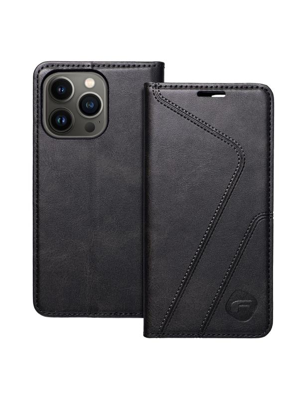 Pokrowiec na iPhone 13 PRO Forcell F-Protect RFID Blocker Book czarny