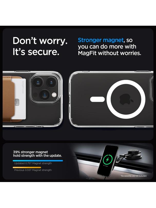 SPIGEN futerał ULTRA HYBRID MAG kompatybilny z MagSafe do IPHONE 15 Pro white