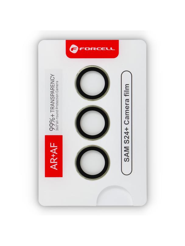 Szkło hartowane na aparat do Samsung S24 Plus Forcell Premium żółte