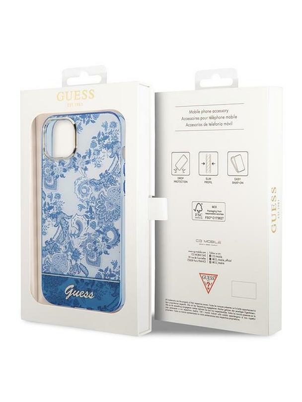 GUESS futerał do IPHONE 14 Plus GUHCP14MHGPLHB (IML Electro Cam TDJ) niebieski