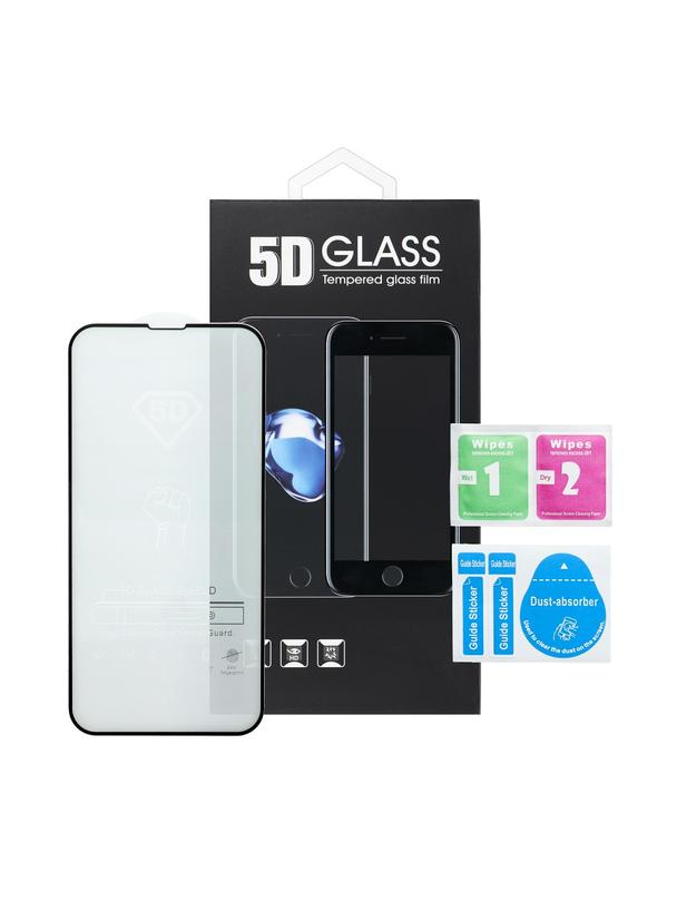 5D Full Glue Tempered Glass - do iPhone XR / 11   czarny