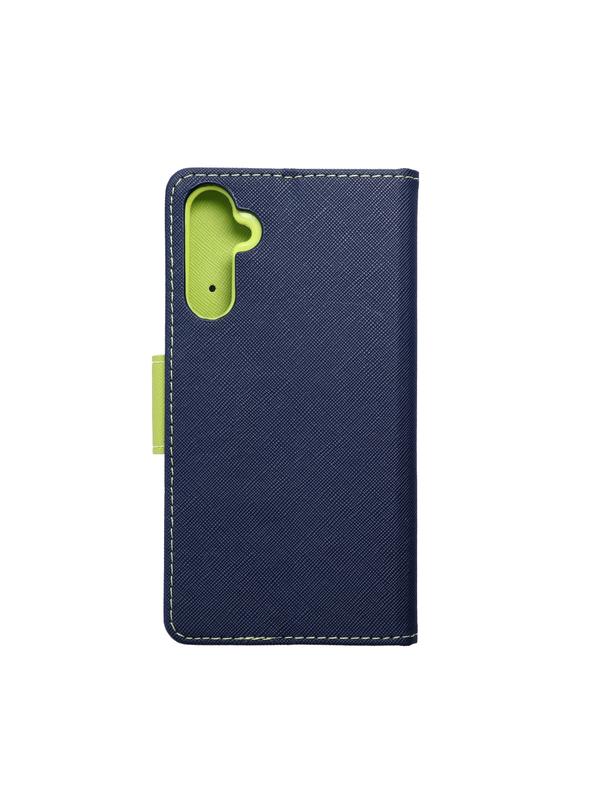 Kabura do SAMSUNG A34 5G Fancy Book granatowo limonkowy