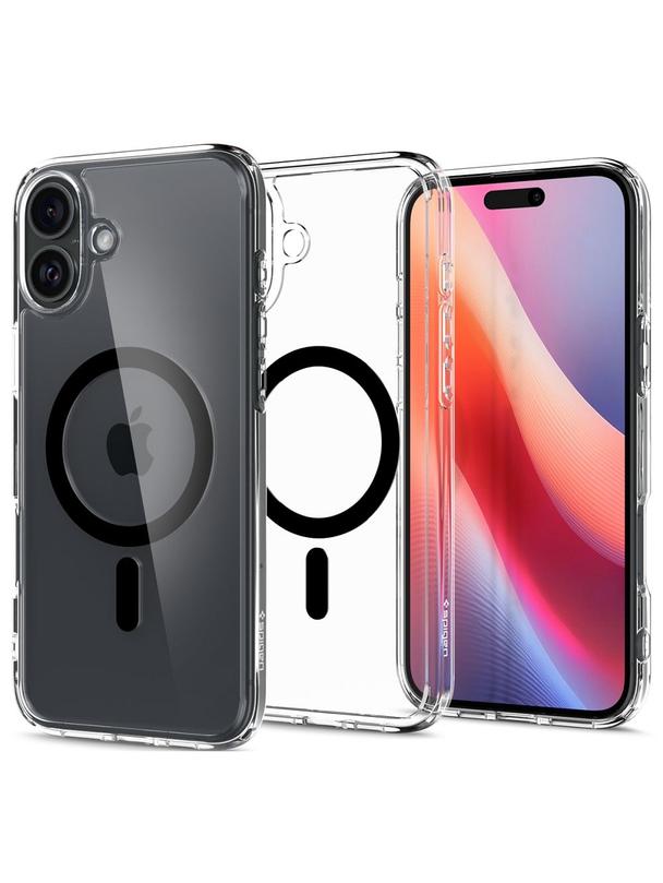SPIGEN futerał ULTRA HYBRID MAG kompatybilny z MagSafe do IPHONE 16 Plus black