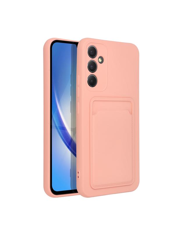 Futerał CARD CASE do SAMSUNG A34 5G różowy