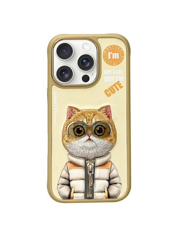 NIMMY futerał COOL&CUTE 2.0 Cat do IPHONE 16 Pro khaki