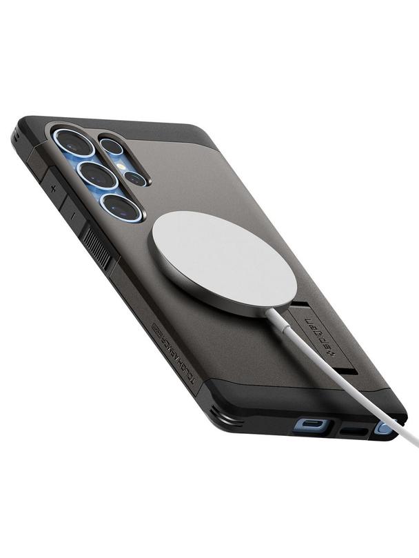 SPIGEN futerał TOUGH ARMOR kompatybilny z MagSafe do SAMSUNG S25 Ultra gunmetal