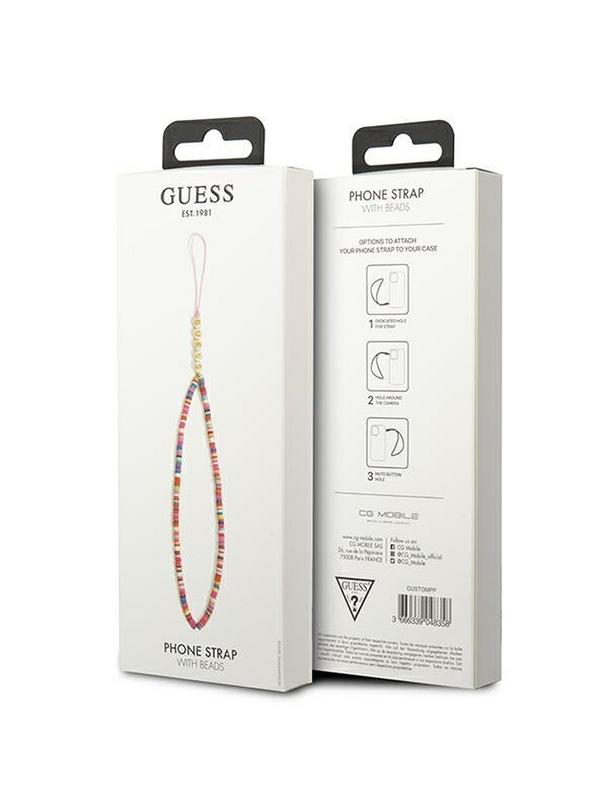 GUESS zawieszka GUSTGMPP wielokolorowa różowa