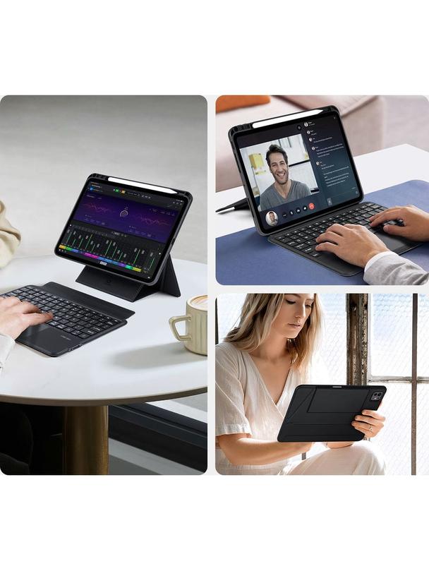 DUX DUCIS etui DK składane z klawiaturą bezprzewodową do iPad Pro 11 (2024) czarne