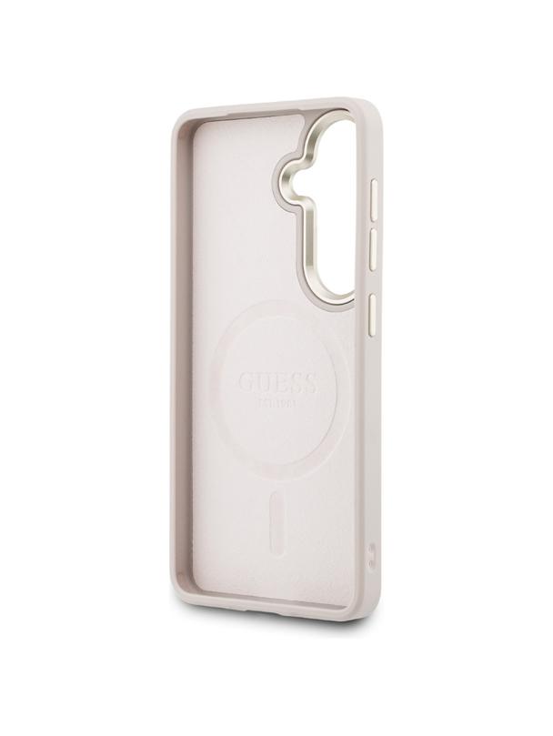 GUESS futerał do SAMSUNG S26 Plus GUHMS26MP4MSEGCP (4G Embossed Ring MagSafe) różowy