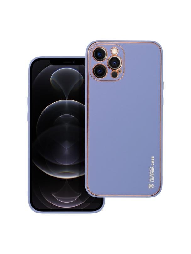 Futerał LEATHER CASE skórzany do IPHONE 12 Pro Max niebieski